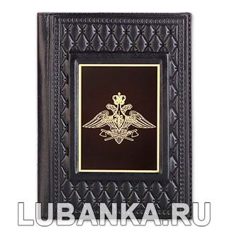Обложка для паспорта «Инженерные войска», чёрная